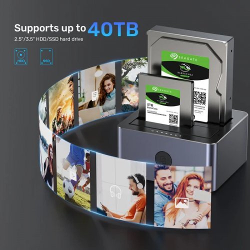 NAS устройство Unitek Y-3026GY01-EU (снимка 7)