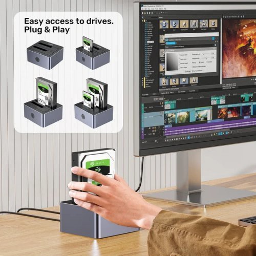 NAS устройство Unitek Y-3026GY01-EU (снимка 8)