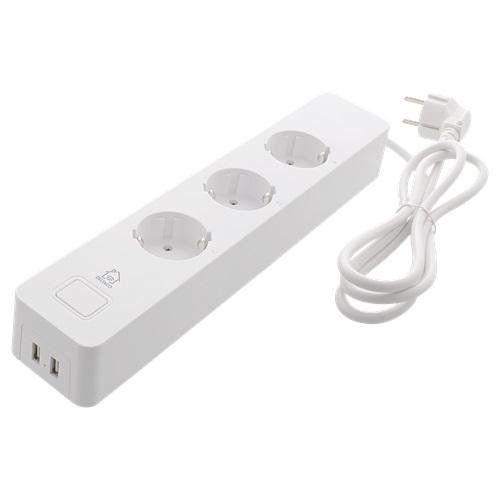 Разклонител DELTACO SH-P03USB2 (снимка 1)