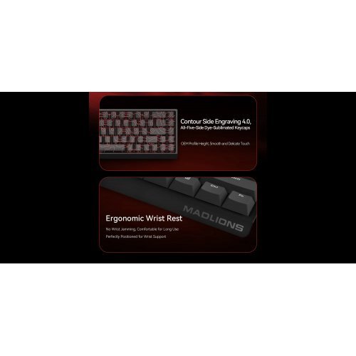 Клавиатура MadLions MAD-60-PRO-GTR-WH (снимка 10)