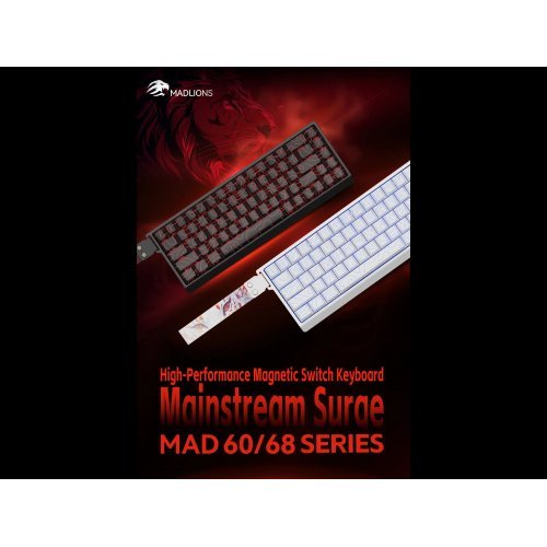 Клавиатура MadLions MAD-60-PRO-MAGSLV-BK (снимка 2)