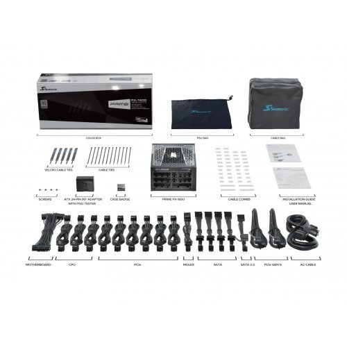 Захранващ блок Seasonic SSR-1600PD2-ATX3.1 (снимка 12)