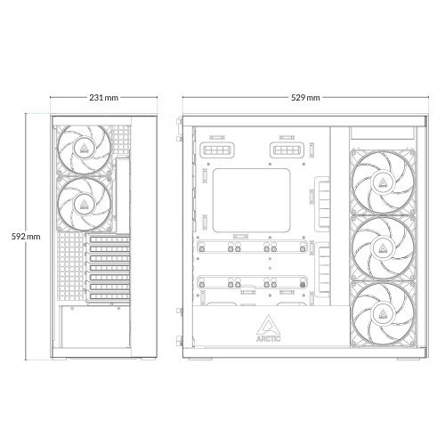 Компютърна кутия Arctic Cooling ACPCC00016A (снимка 19)