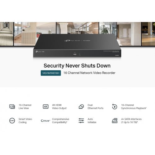Мрежов видео рекордер TP-Link IGI NVR4016H (снимка 3)