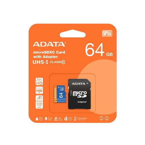 Флаш карта Adata AUSDX64GUICL10A1-RA1 (снимка 2)