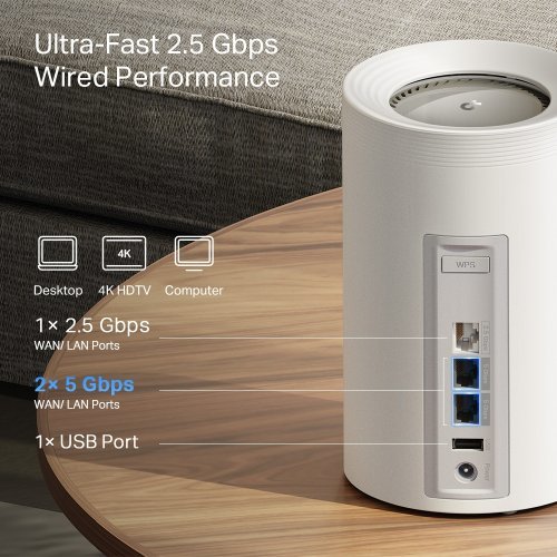 Безжичен рутер TP-Link Deco BE65 Pro(3-pack) (снимка 6)