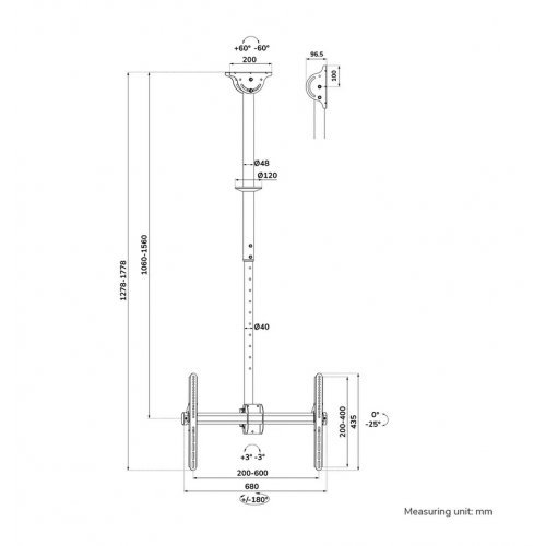 Стойки и стендове > NEOMOUNTS BY NEWSTAR CL35-440BL16L (снимка 18)