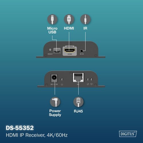 Видео екстендър Digitus DS-55352 (снимка 3)