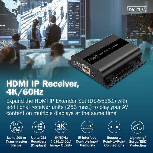 Видео екстендър Digitus DS-55352 (снимка 4)