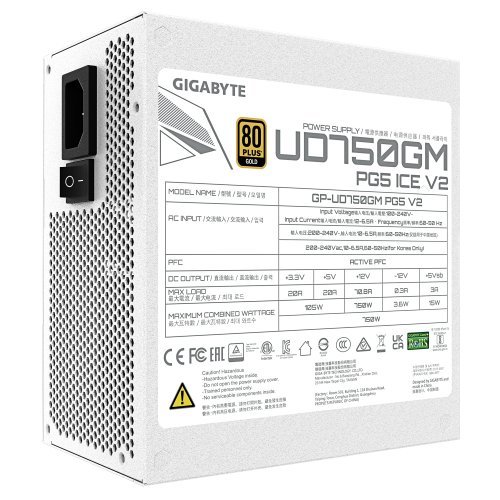 Захранващ блок Gigabyte GP-UD750GM PG5 ICE (снимка 6)