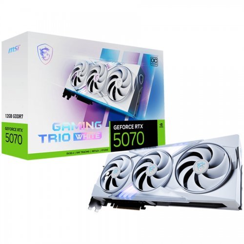 Видео карта MSI RTX_5070_12G_GAMING_TRIO_OC_WHITE (снимка 1)