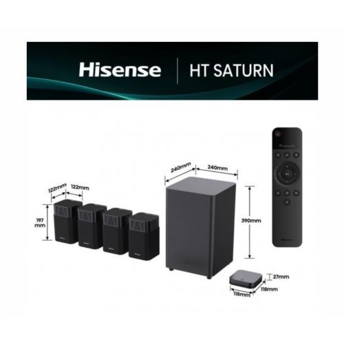 Тонколони Hisense HTSATURN (снимка 2)