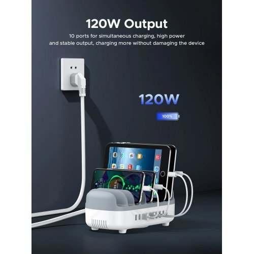 Зарядно устройство Orico DUK-10P-EU-WH (снимка 5)