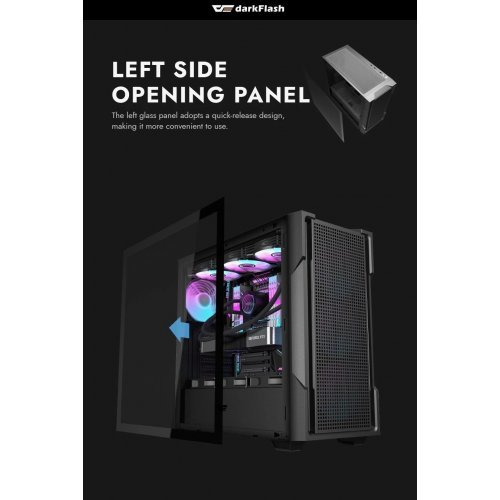 Компютърна кутия Darkflash DS900-MESH-4F-BK (снимка 9)