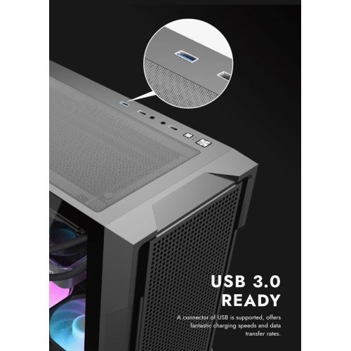 Компютърна кутия Darkflash DS900-MESH-4F-BK (снимка 13)