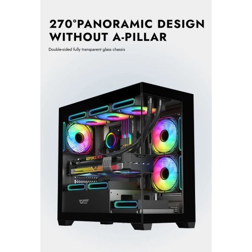 Компютърна кутия Darkflash DS900M-6F-BK (снимка 8)