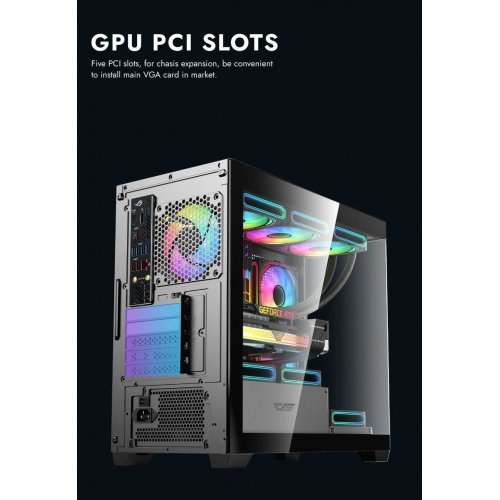 Компютърна кутия Darkflash DS900M-6F-BK (снимка 9)