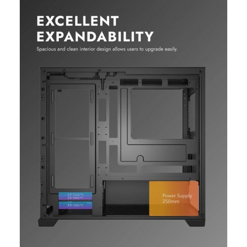 Компютърна кутия Darkflash DS900M-6F-BK (снимка 11)