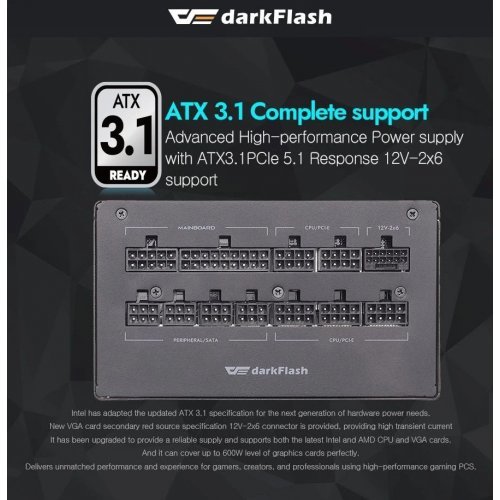 Захранващ блок Darkflash PMT1250-A3 (снимка 10)