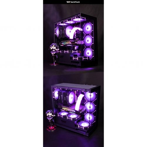 Компютърна кутия Darkflash DS900-7F-BK (снимка 11)