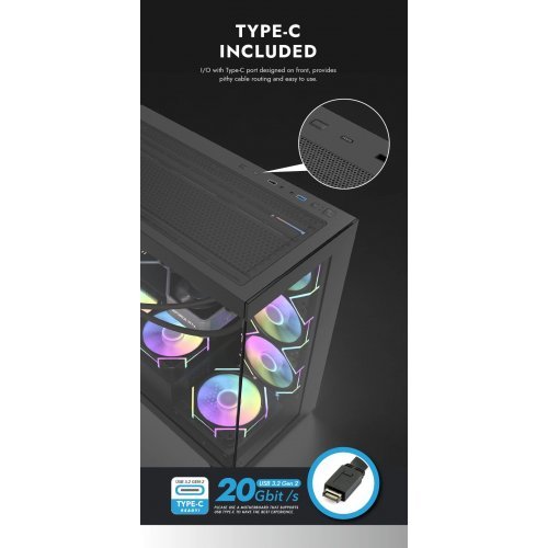 Компютърна кутия Darkflash DS900-7F-BK (снимка 12)