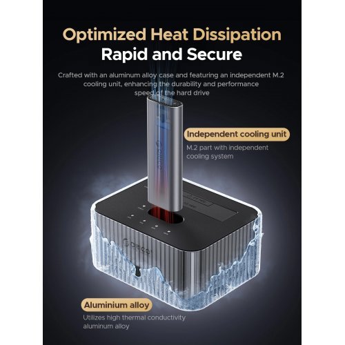 NAS устройство Orico ORICO-IT28E-C-EU-GY-BP (снимка 3)