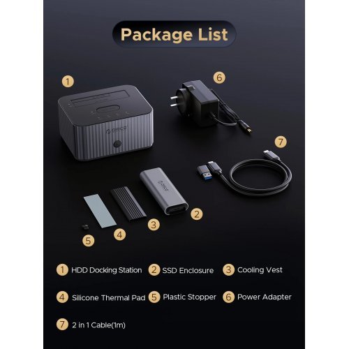 NAS устройство Orico ORICO-IT28E-C-EU-GY-BP (снимка 5)