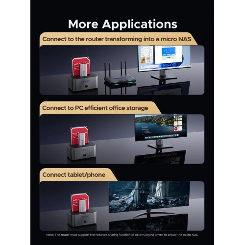 NAS устройство Orico ORICO-IT28E-C-EU-GY-BP (снимка 7)