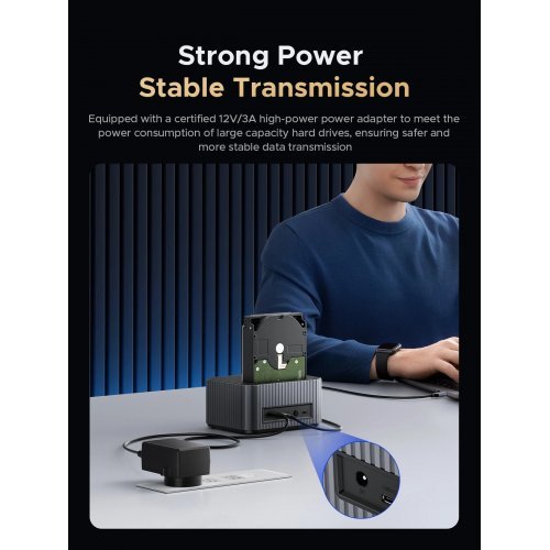 NAS устройство Orico ORICO-IT28E-C-EU-GY-BP (снимка 8)