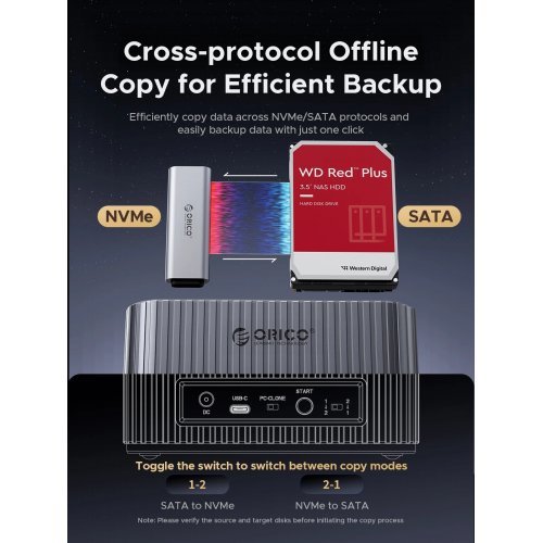 NAS устройство Orico ORICO-IT28E-C-EU-GY-BP (снимка 15)