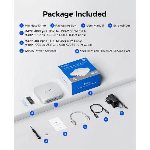 NAS устройство Orico ORICO-M47P-EU-SV-BP (снимка 7)