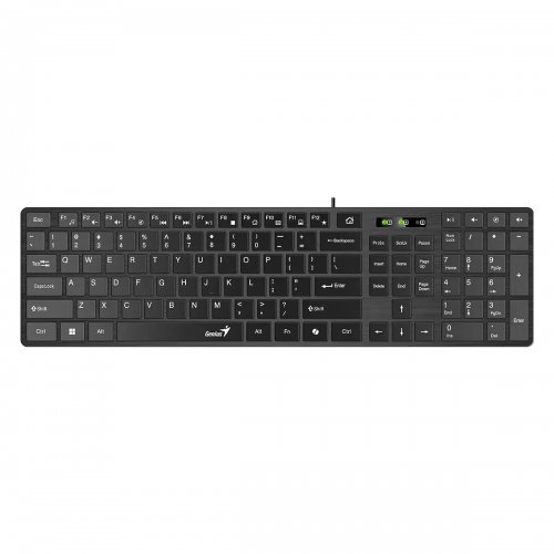 Клавиатура Genius GENIUS-SlimStar-126-US-BK (снимка 1)