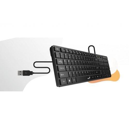 Клавиатура Genius GENIUS-SlimStar-126-US-WH (снимка 5)