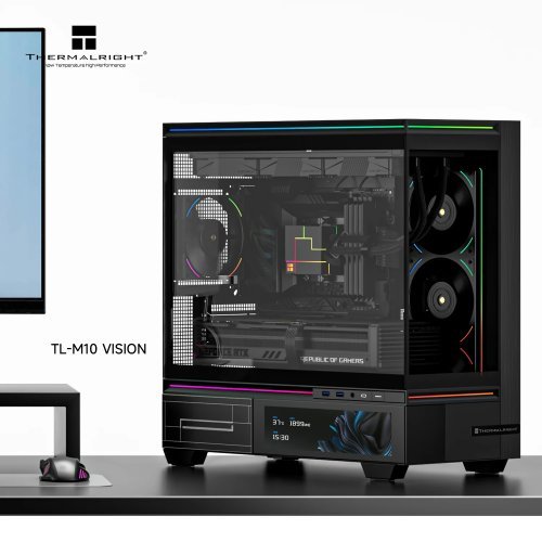 Компютърна кутия Thermalright TL-M10-VISION-BK (снимка 2)