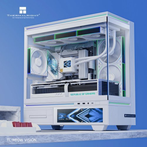 Компютърна кутия Thermalright TL-M10-VISION-WH (снимка 4)