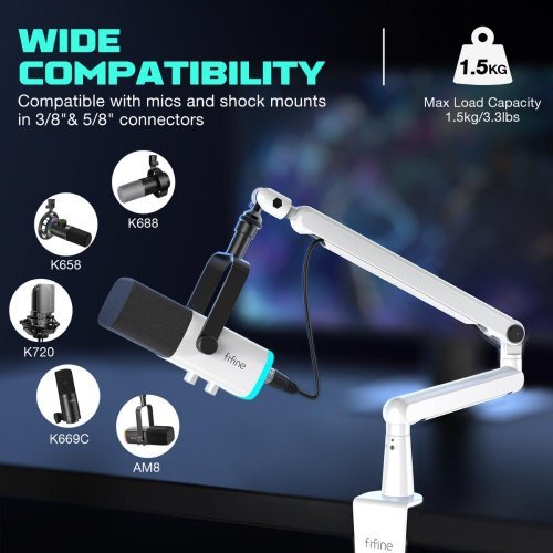 Стойки и стендове > FIFINE BM88W (снимка 5)