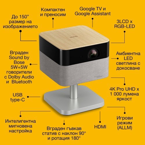 Дигитален проектор Epson V11HB76640 (снимка 2)