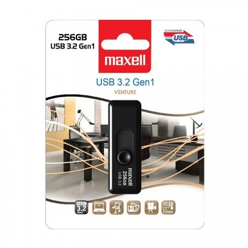 USB флаш памет Maxell ML-USB-256GB-BLACK (снимка 1)