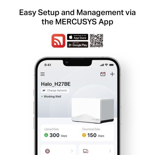 Безжичен рутер Mercusys Halo H27BE(3-pack) (снимка 8)