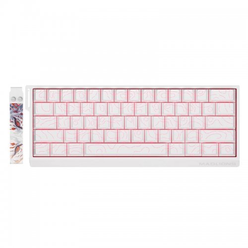 Клавиатура MadLions MAD-60-HE-V2-FS-MS-WH (снимка 1)