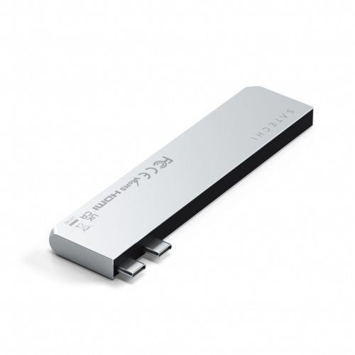 Захранващ адаптер за лаптоп Satechi Dual USB-C Pro Slim ST-HUCPHSS (снимка 6)
