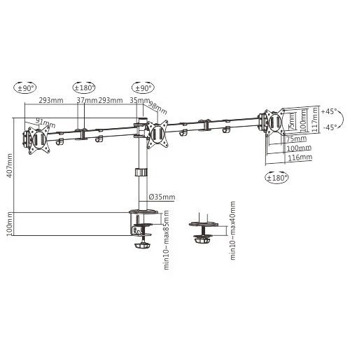 Стойки и стендове > Gembird MA-D3-01 (снимка 9)
