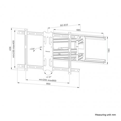 Стойки и стендове > NEOMOUNTS BY NEWSTAR WL40S-850BL18 (снимка 15)