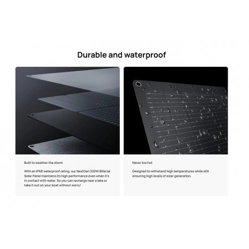 Фотоволтаични панели Ecoflow EFSOLAR220W-N (снимка 6)