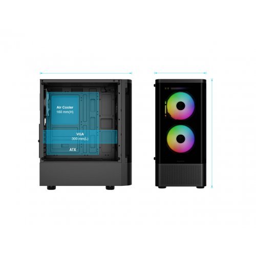 Компютърна кутия Gamdias GAMDIAS-TALOS-E3-CG-BK (снимка 11)