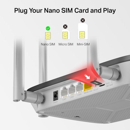 Безжичен рутер Mercusys MB135-4G (снимка 4)