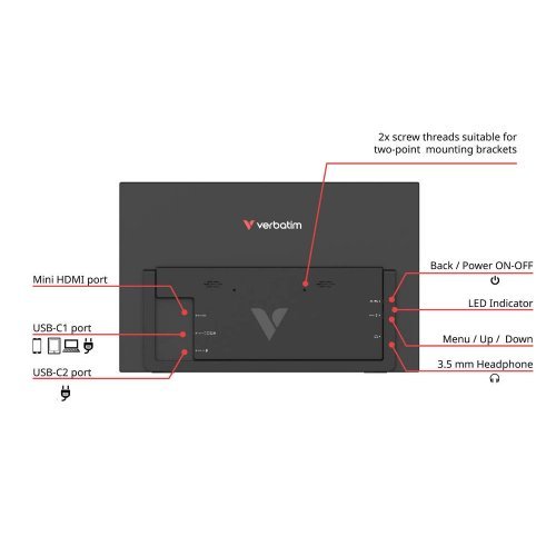 Монитор Verbatim 32401 (снимка 6)