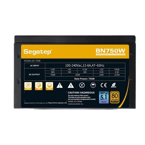 Захранващ блок Segotep BN750W-V2 (снимка 4)