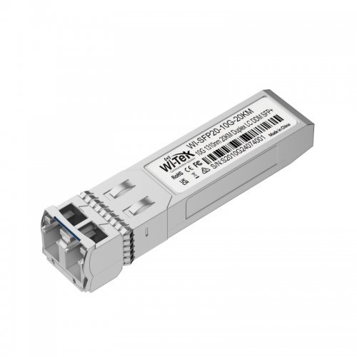 Медиа конвертори, SFP > Wi-Tek WI-SFP20-10G-20KM (снимка 1)