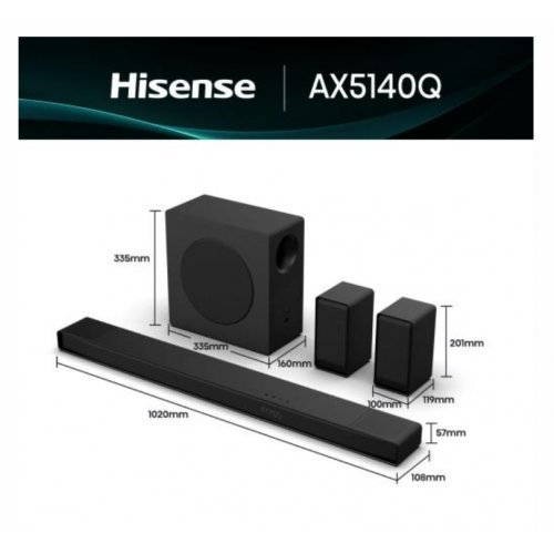 Тонколони Hisense AX5140Q (снимка 2)